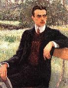 Nikolai Petrovitch Bogdanov-Belsky Portrait of N. F. Yusupov oil painting reproduction